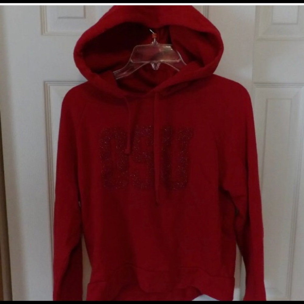 Ohio State “PINK” Sparked lettered hoodie